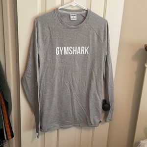 GYMSHARK gray long sleeve T shirt